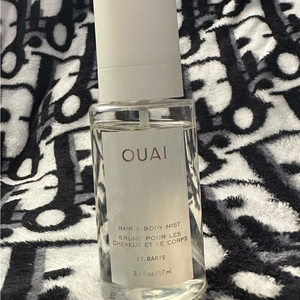 OUAI White-Capped Clear Hair & Body Mist Bottle